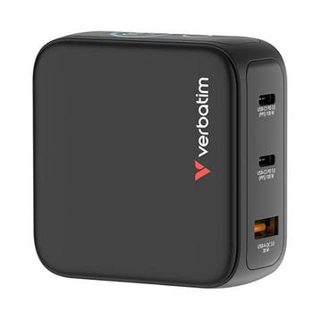 Reisoplader | Verbatim | Mini GaN Charger | Type A, C en G |, Verzenden, Nieuw