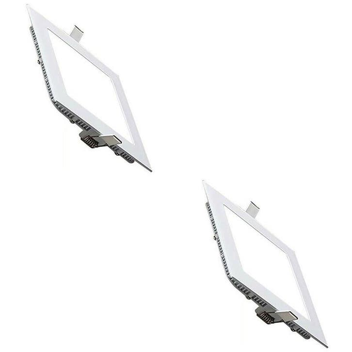 LED Downlight Slim - Inbouw Vierkant 9W - 6400K, Huis en Inrichting, Lampen | Spots, Plafondspot of Wandspot, Nieuw, Ophalen of Verzenden