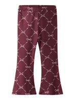 Flared Broek Bordeaux met Strikjesprint 104, Ophalen of Verzenden, Nieuw, Meisje, Broek