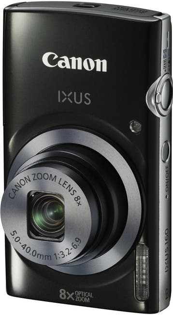 Canon IXUS 160 Digitale Compact Camera - Zwart (In doos), Verzenden, Zo goed als nieuw