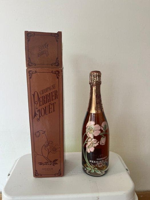 1980 Perrier-Jouët, Belle Epoque Rosé - Champagne - 1 Fles, Verzamelen, Wijnen
