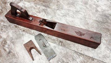 Werkgereedschap - Antieke Franse voegschaaf (riflard) met