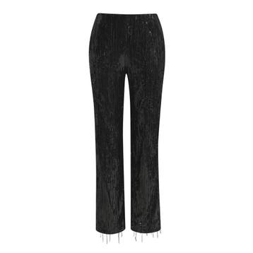 Milano Italy • zwarte pailletten broek • 36, Verzenden, Zwart, Maat 36 (S), Milano Italy
