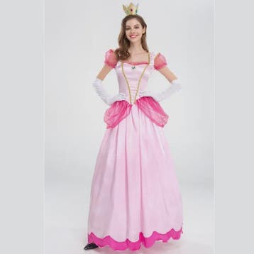 Prinsessenjurk Peach - Dameskostuum voor Feestjes, Carnaval, Verzenden, Nieuw