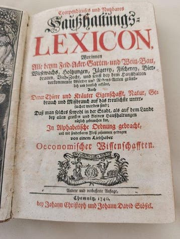 von einem Liebhaber Oeconomischer Wissenschaften -, Antiek en Kunst