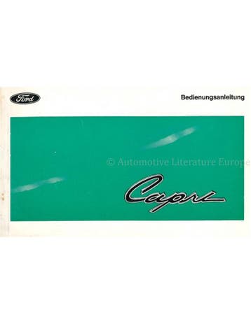 1969 FORD CAPRI INSTRUCTIEBOEKJE | SERVICEBOEKJE DUITS