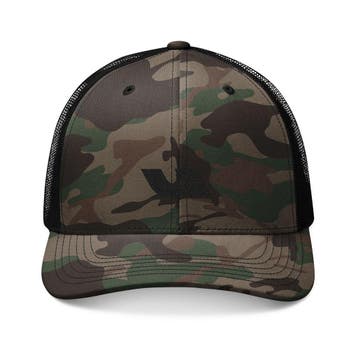 CAMOUFLAGE TRUCKER HAT (borduurwerk), Kleding | Heren, Nieuw, One size fits all, Pet