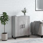 vidaXL Dressoir 69,5x34x90 cm bewerkt hout grijs sonoma, Verzenden, Nieuw, 50 tot 100 cm, 25 tot 50 cm