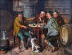 Johann Adalbert Heine (1850-1903) - Moines et Chasseurs en