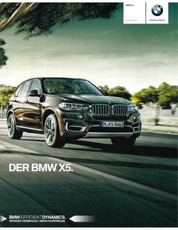 2015 BMW X5 BROCHURE DUITS, Nieuw, BMW, Author