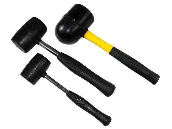 Veiling - Rubber hamerset 3-delig, Doe-het-zelf en Verbouw, Gereedschap | Handgereedschap, Nieuw