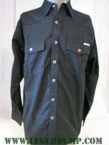 Spijkerblouse kleur zwart Brams Paris (Overhemden, Kleding), Ophalen of Verzenden, Nieuw