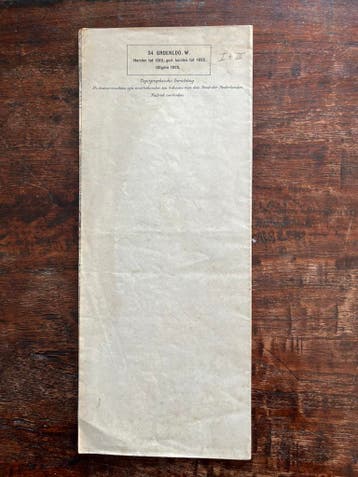 Stafkaart Groenlo-W, Boeken, Gelezen, Verzenden, Landkaart, 1800 tot 2000