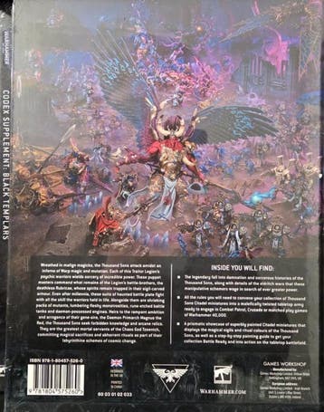 Codex Thousand Sons (Warhammer 40.000 nieuw), Hobby en Vrije tijd, Wargaming, Ophalen of Verzenden, Nieuw