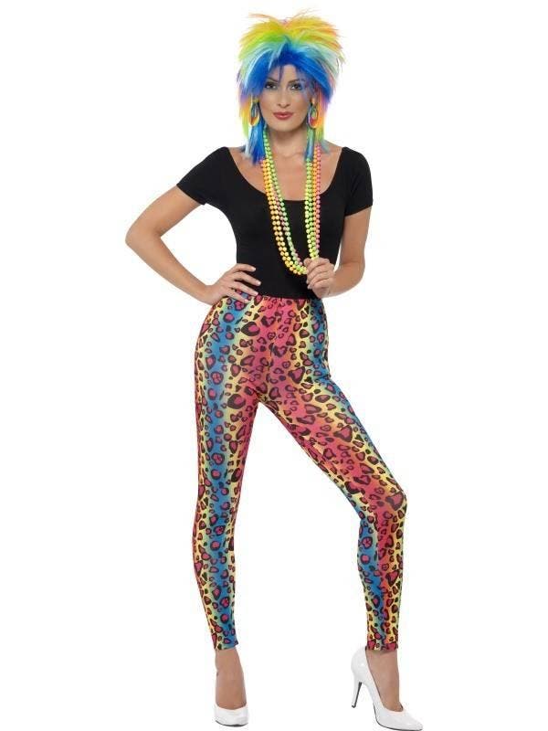 80s Legging neon luipaard print, Kleding | Dames, Carnavalskleding en Feestkleding, Nieuw, Ophalen of Verzenden