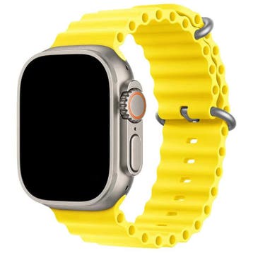 Apple Watch bandje Ocean - siliconen - geel - geel / 44 ·, Verzenden, Nieuw