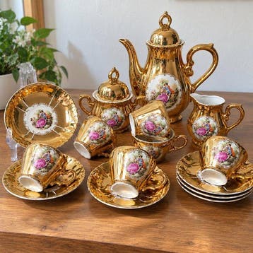OZ CHINA - Tafelservies (15) - Vergulding en romantische