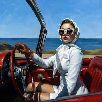 Le Yack - Ferrari Woman - Hand signed
