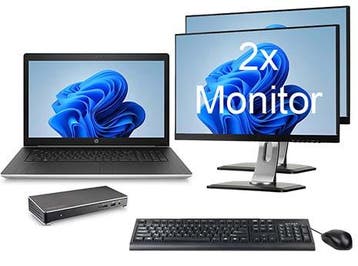 HP ProBook 470 G5 i5 8e gen incl. 2 Monitoren + Windows 11, Ophalen of Verzenden, Nieuw