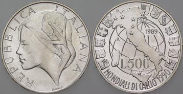 500 Lire 1990 Italien Republik, Verzenden