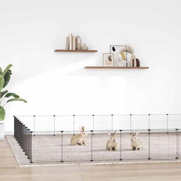 vidaXL Huisdierenkooi met deur 36 panelen 315x315x35 cm, Verzenden, Nieuw