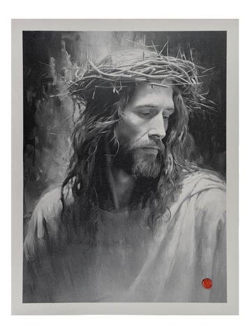 Passione – Druk op leer 90,00 x 68 cm - Wandtapijt - 90 cm -