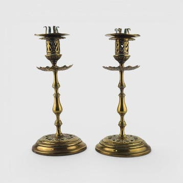 Taperstick (kleine blaker met een dunne pijp) (2) - Brons,