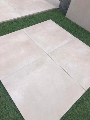 keramische terrastegels 60x60x2 cm liche kleuren actie, Nieuw, Keramiek, 10 m² of meer, Terrastegels