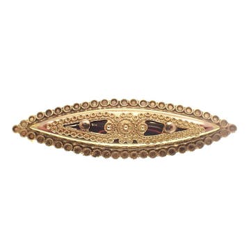 Antiek gouden broche; Filigrain, Ophalen of Verzenden, Gebruikt, Goud, Goud