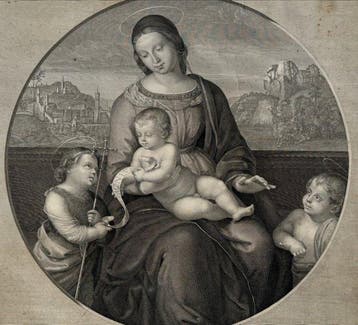 Raffaello Sanzio, Girolamo Scotto - Mater Pulcrae, Antiek en Kunst