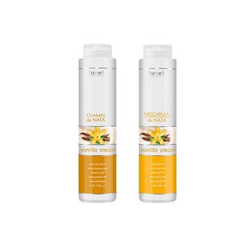 Lunel VANILLE set SHAMPOO (400 ML.) + BALSEM (400 ML.), Nieuw