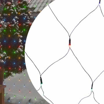 vidaXL Kerstnetverlichting 204 LEDs binnen/buiten 3x2 m, Verzenden, Nieuw, Kunststof