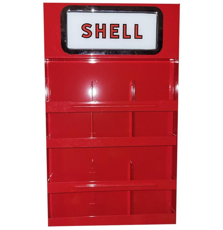 Shell Kaarten Rek - Rood, Verzamelen, Merken en Reclamevoorwerpen, Ophalen