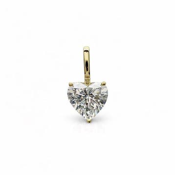 Zonder minimumprijs - Hanger - 14 karaat Geel goud - 1.00ct., Sieraden, Tassen en Uiterlijk, Antieke sieraden