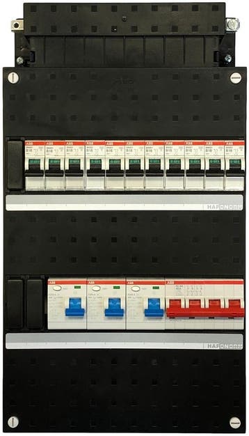 ABB groepenkast 11 groepen 3-fase, Nieuw