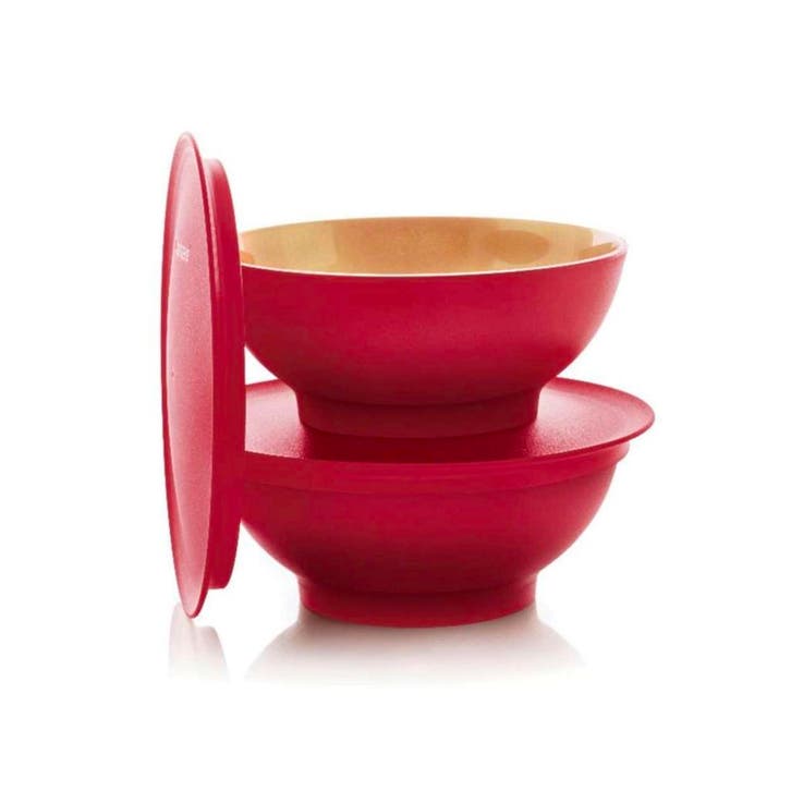 Tupperware 2 Allegra Kommen 275 ml Rood Goud, Huis en Inrichting, Keuken | Tupperware, Nieuw, Ophalen of Verzenden