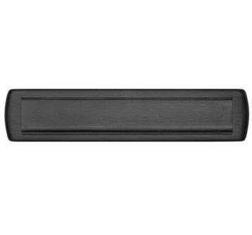 AXA briefplaat Curve Plus aluminium geslepen F8 zwart, Verzenden, Nieuw