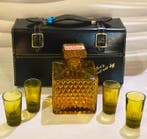 Doctors First Aid Bag - Bar - Leder, Glas - Sans Prix De, Antiek en Kunst, Curiosa en Brocante