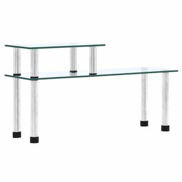 vidaXL Keukenschap 45x16x26 cm gehard glas transparent, Verzenden, Nieuw
