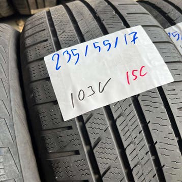 2 x Vredestein Quatrac 235-55-17 103V 4 Seizoenbanden 6mm, Gebruikt, 17 inch, Ophalen of Verzenden, 235 mm