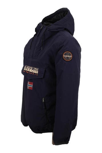 Napapijri Jas in maat S Blauw, Kleding | Heren, Verzenden, Zo goed als nieuw, Blauw, Napapijri
