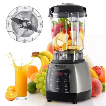 Blender 2000W 2L Smoothie Maker 6 RVS Messen Timer, Verzenden, Nieuw