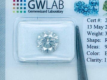 Zonder minimumprijs - 1 pcs Diamant (Natuurlijk) - 3.06 ct -, Nieuw