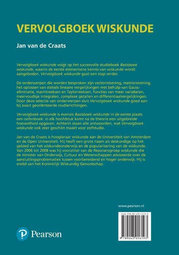 Vervolgboek wiskunde 9789043016193 Jan van de Craats, Boeken, Verzenden, Gelezen, Jan van de Craats