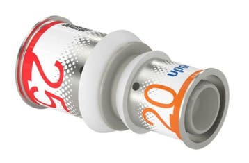 Uponor S-Press Plus PPSU perskoppeling Ø25x20 recht, Verzenden, Nieuw