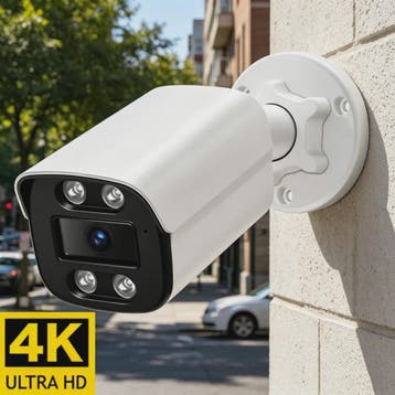 4K 8MP Outdoor IP Camera met AI Humanoid Detectie, Audio & B, Verzenden, Nieuw