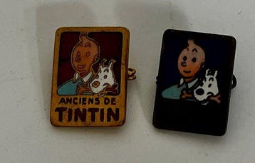 Tintin - 2X broches Le Journal Tintin - 2 Merchandising, Nieuw