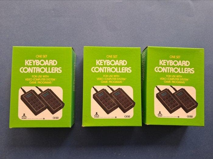 Atari - Atari 2600 - Kayboard controllers (×3) - Videogame -, Spelcomputers en Games, Spelcomputers | Overige Accessoires