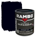 Rambo Pantserlak Deur en Kozijn Diepzwart 1.5L, Verzenden, Zwart, Nieuw, Lak