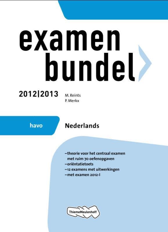 Examenbundel havo Nederlands 2012/2013 9789006079203, Boeken, Schoolboeken, Gelezen, Verzenden